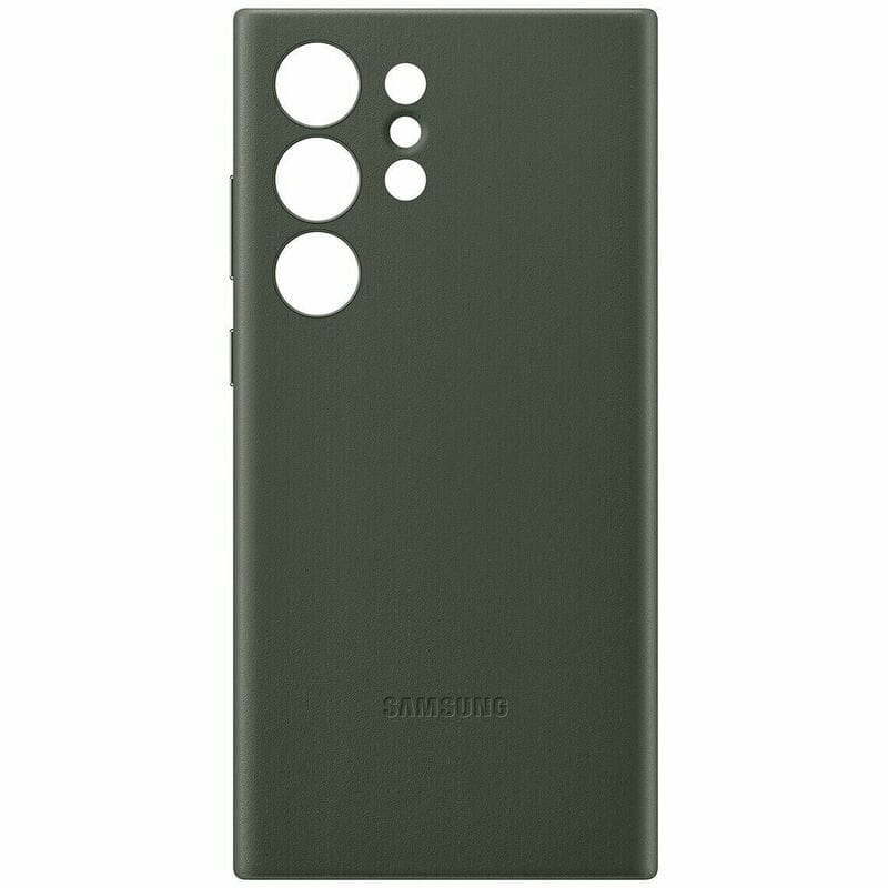 Чeхол-накладка Samsung Leather Cover для Samsung Galaxy S23 Ultra SM-S918 Green (EF-VS918LGEGRU)