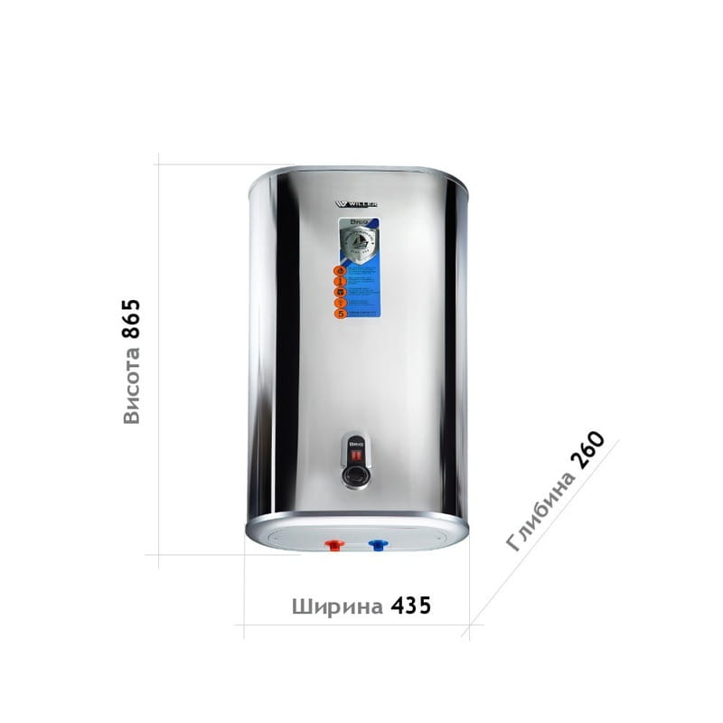 Водонагреватель Willer IV50DR серия Brig Mirror