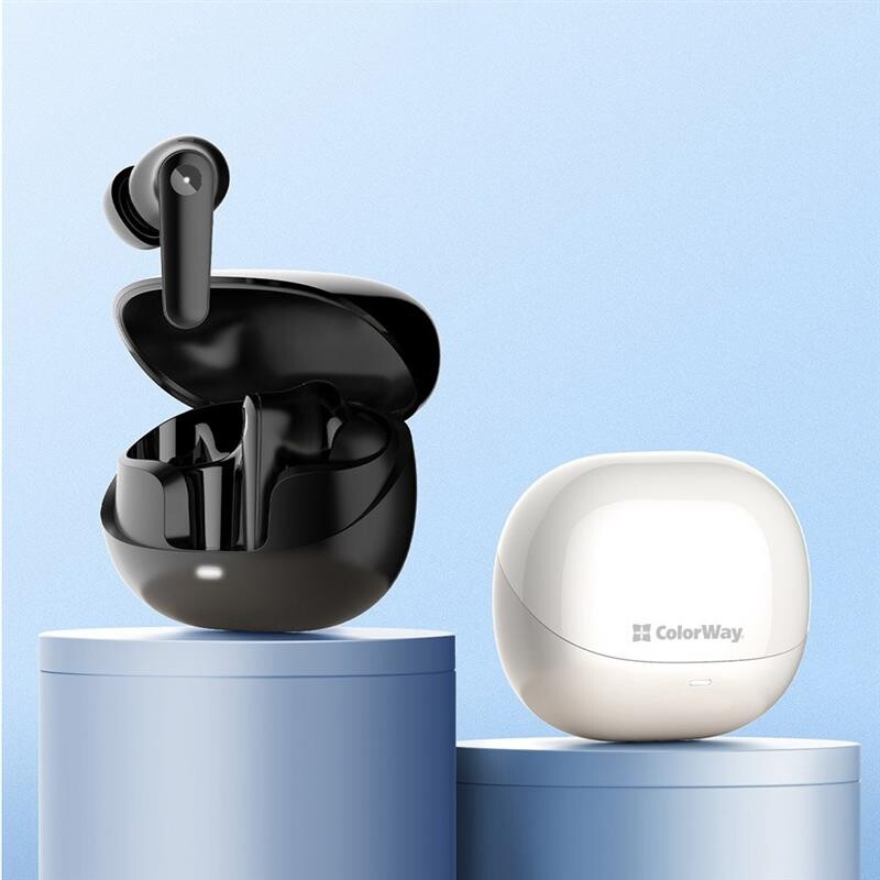 Bluetooth-гарнитура СolorWay Slim TWS-1 Earbuds Long Life Beige (CW-TWS1BE)