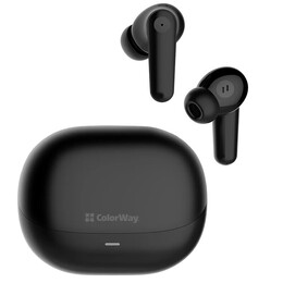 Bluetooth-гарнітура СolorWay Slim TWS-1 Earbuds Long Life Black (CW-TWS1BK1)