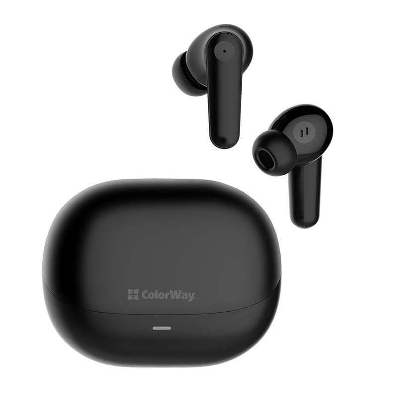 Bluetooth-гарнітура СolorWay Slim TWS-1 Earbuds Long Life Black (CW-TWS1BK1)