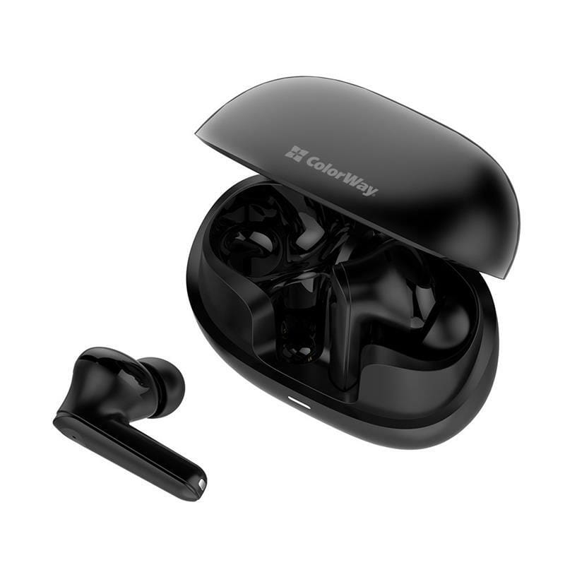 Bluetooth-гарнитура СolorWay Slim TWS-1 Earbuds Long Life Black (CW-TWS1BK1)