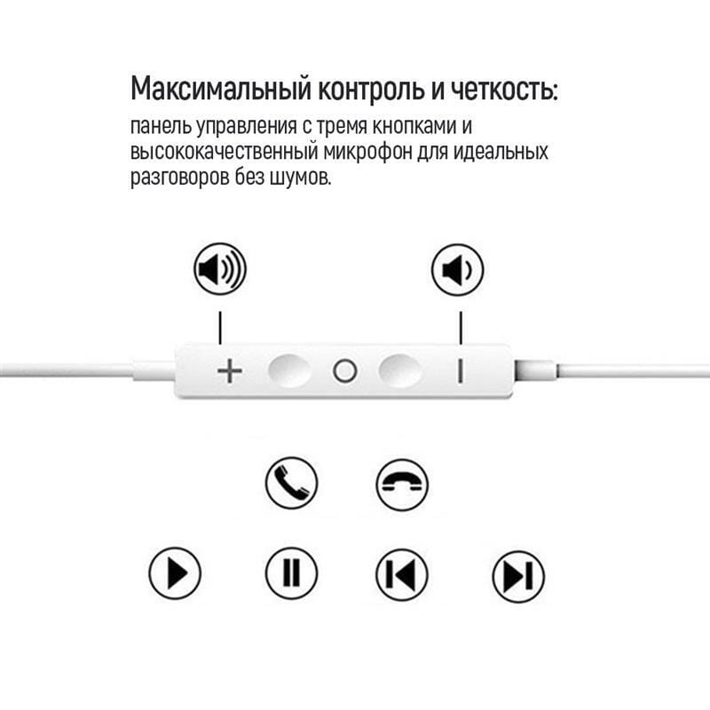 Гарнитура СolorWay 3.5 mm Wired Earphone Sound Wave White (CW-WD04WT)