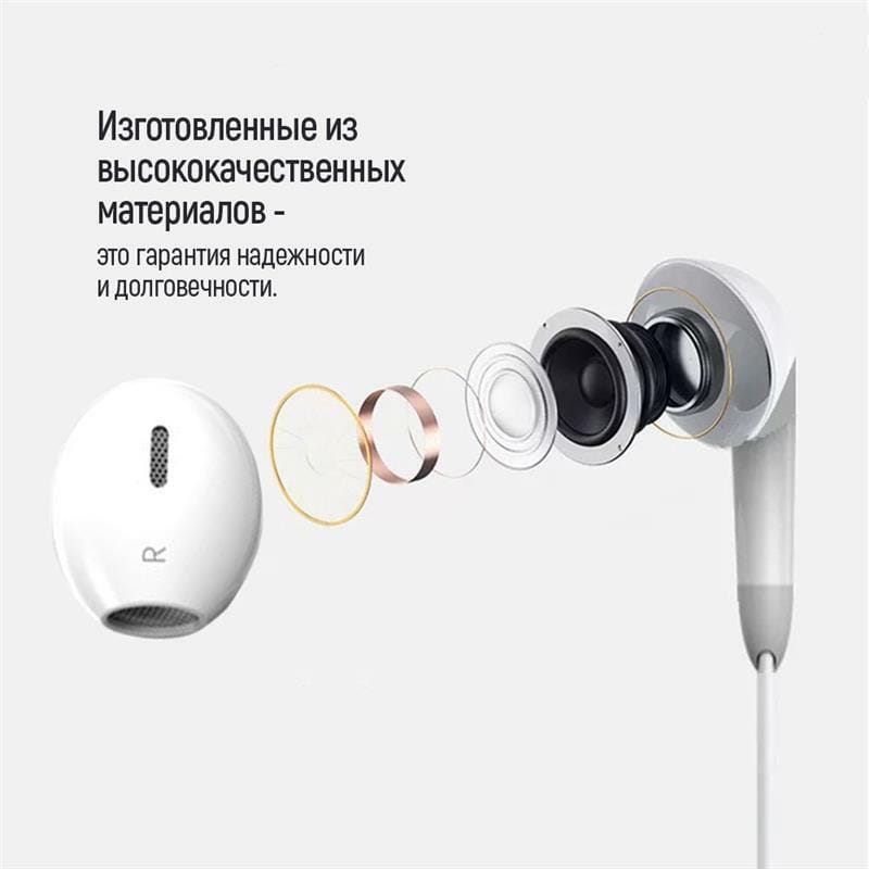 Гарнитура СolorWay 3.5 mm Wired Earphone Sound Wave White (CW-WD04WT)