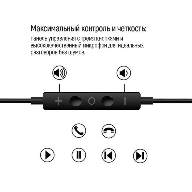 Гарнитура СolorWay 3.5 mm Wired Earphone Sound Wave Black (CW-WD04BK)