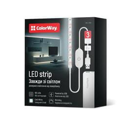 Купить Светодиодная лента ColorWay с питанием от USB холодный белый 3 м (CW-LD03) Светодиодная лента ColorWay с питанием от USB холодный белый 3 м (CW-LD03)