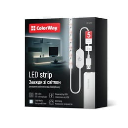 Купить Светодиодная лента ColorWay с питанием от USB холодный белый 5 м (CW-LD05) Светодиодная лента ColorWay с питанием от USB холодный белый 5 м (CW-LD05)
