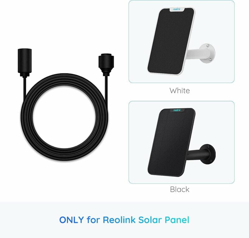 Кабель удлинитель для солнечной панели 4,5 М Reolink Solar EX Cable(USB-C) Black