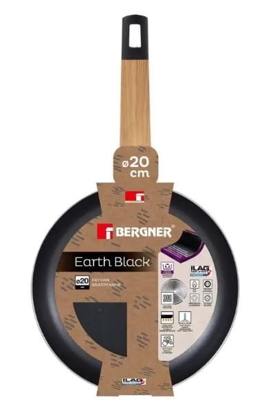 Сковорода Bergner Earth Black 20 см (BG-34622-BK)