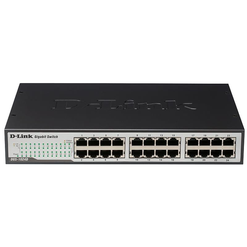 Коммутатор D-Link DGS-1024D/ GE 24port Gigabit Metal