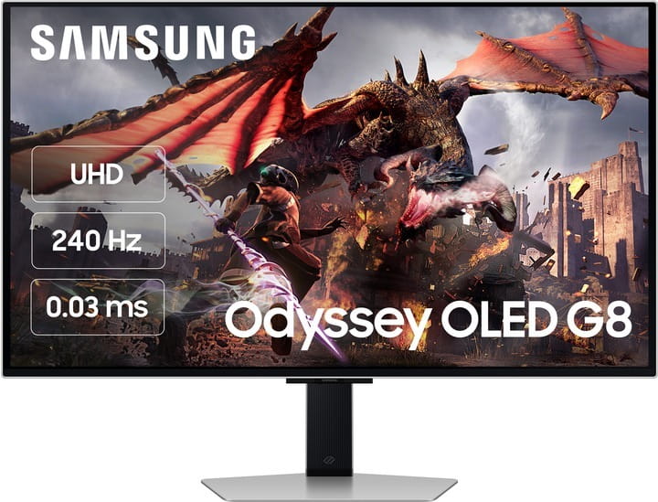 Монітор Samsung 32" Odyssey G80SD (LS32DG800SIXUA) OLED Black Curved 240Hz