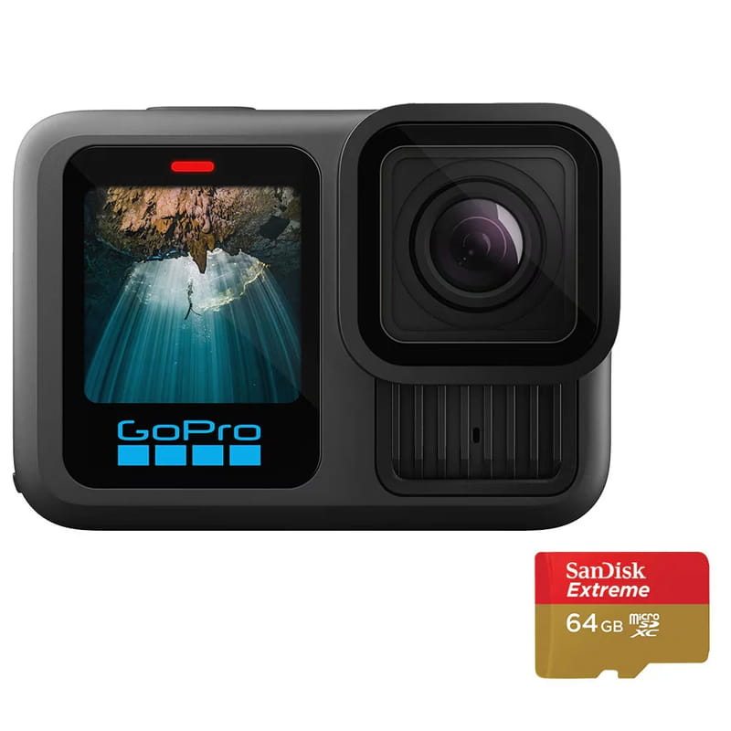 Экшн-камера GoPro Hero13 Black + 64Gb SD card (CHDSB-131-RT)