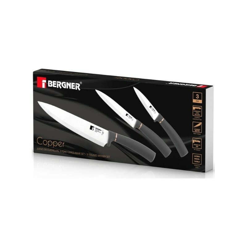 Набор ножей Bergner Copper 3 предмета (BG-39862-CP)