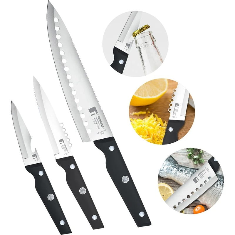 Набір ножів Bergner Pro reeco 3 предмети (BG-41026-DBL)