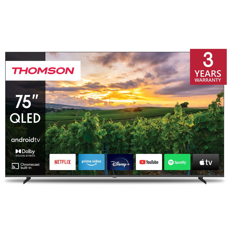 Телевiзор Thomson Android TV 75" QLED 75QA2S13