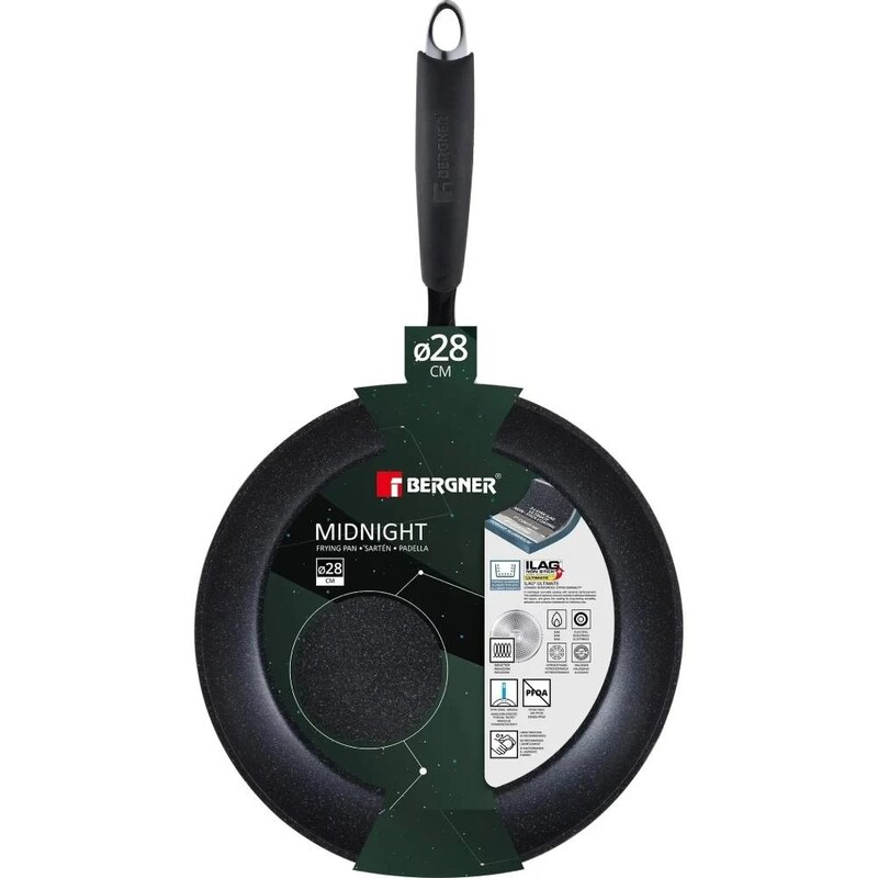 Сковорода Bergner Midnight 28 см (BG-30128-GR)