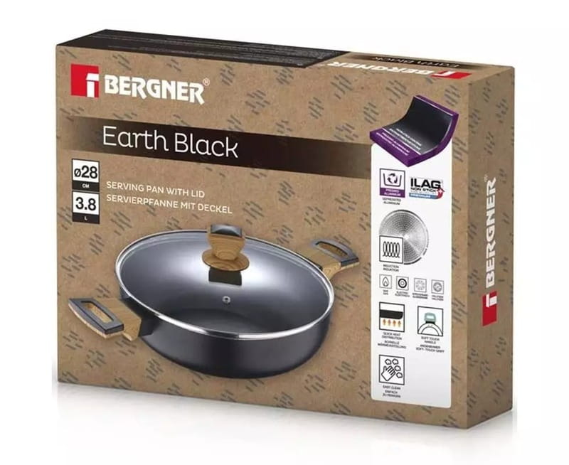 Сотейник Bergner Earth black (BG-32038-BK)