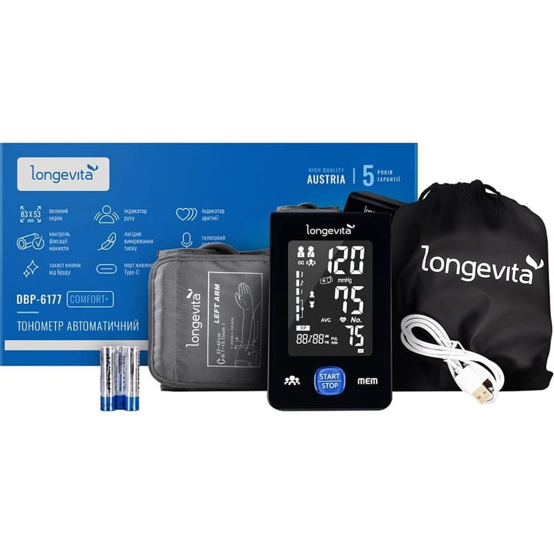 Тонометр Longevita DBP-6177