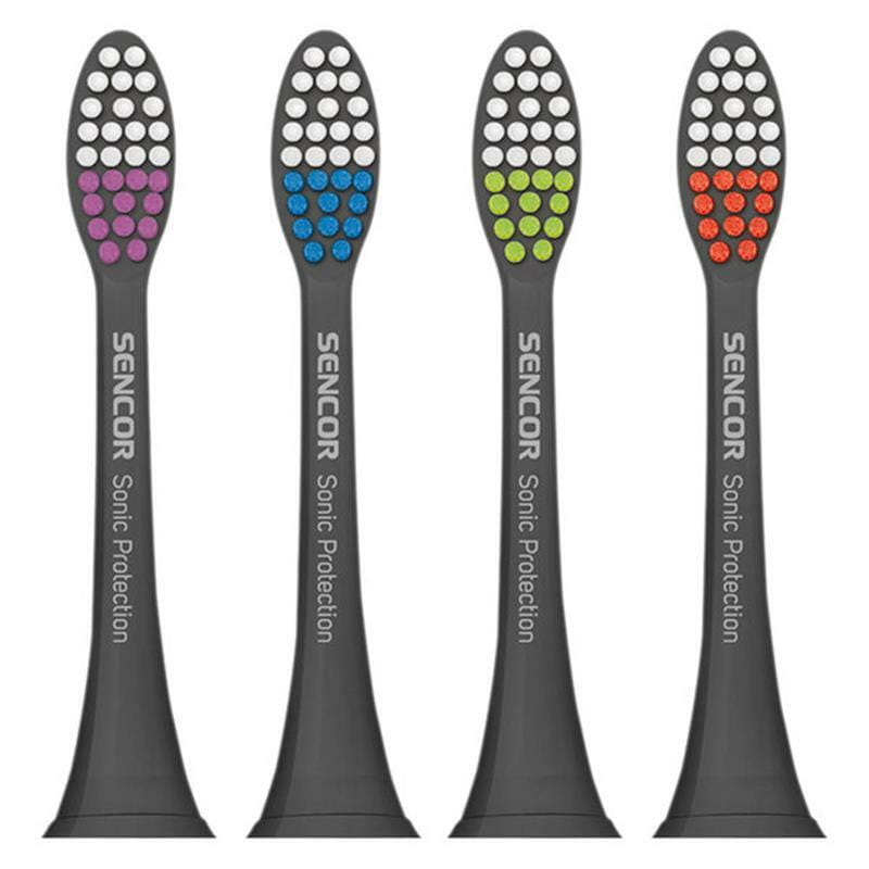 Насадка для зубної електрощітки Sencor SOX 002 Grey 4шт