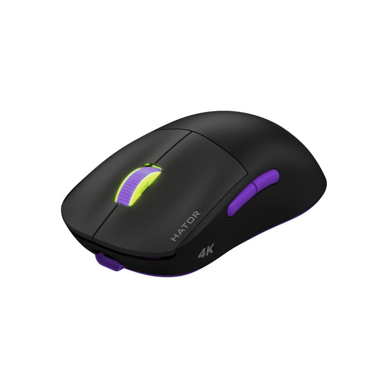 Мышь беспроводная Hator Quasar 2 Ultra 4K Wireless Black/Lilac (HTM570BL)