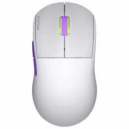 Миша бездротова Hator Quasar 2 Ultra 4K Wireless White/Lilac (HTM571WL)