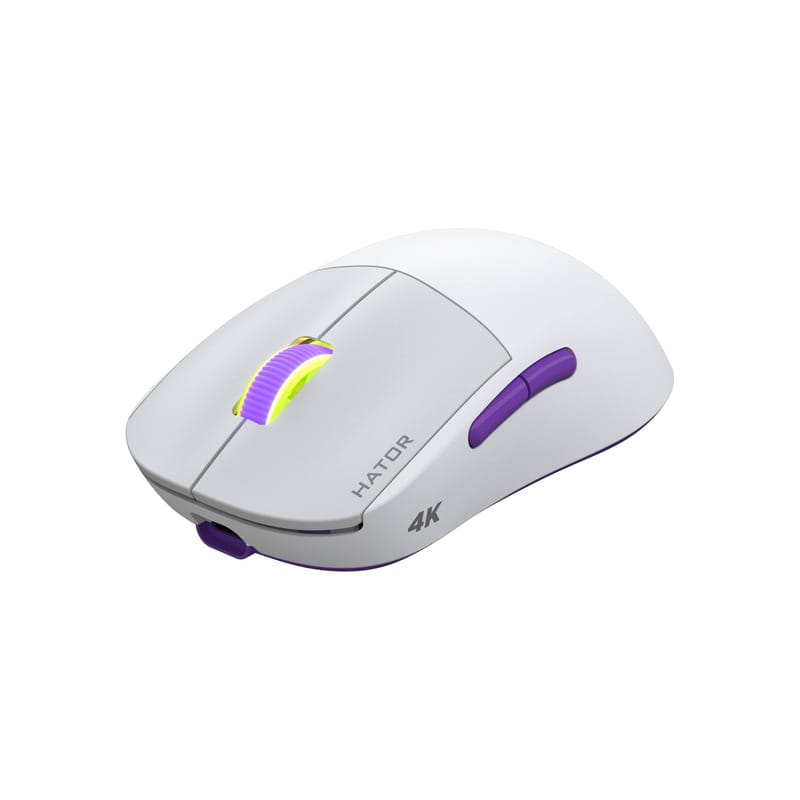 Мышь беспроводная Hator Quasar 2 Ultra 4K Wireless White/Lilac (HTM571WL)