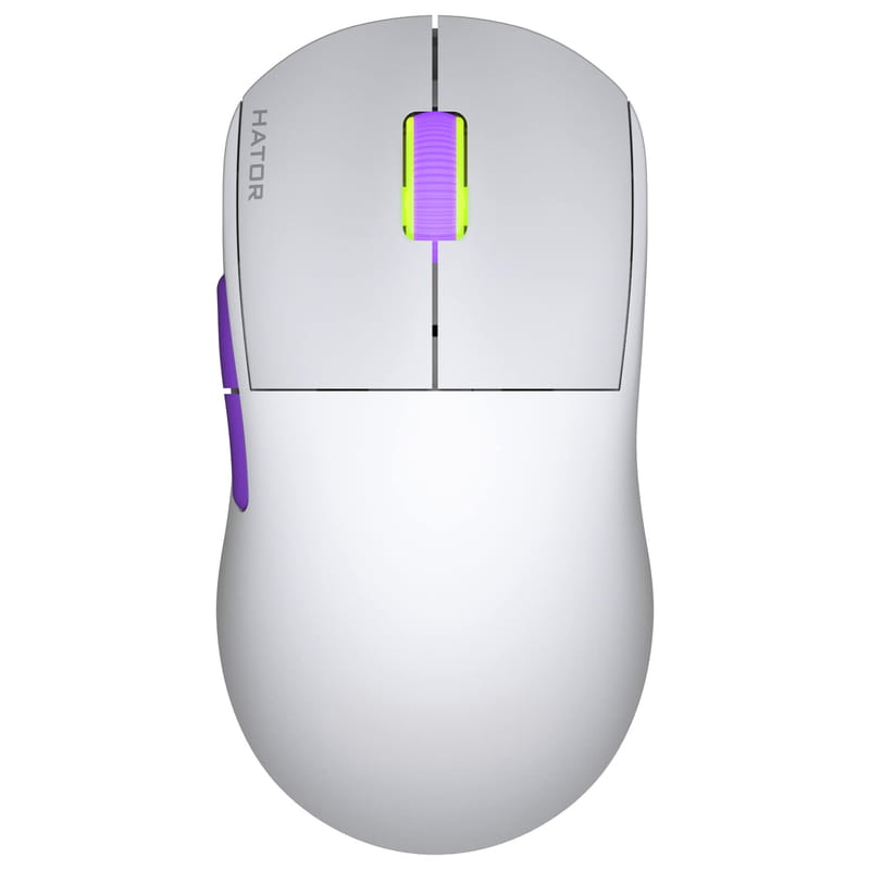 Миша бездротова Hator Quasar 2 Ultra 4K Wireless White/Lilac (HTM571WL)