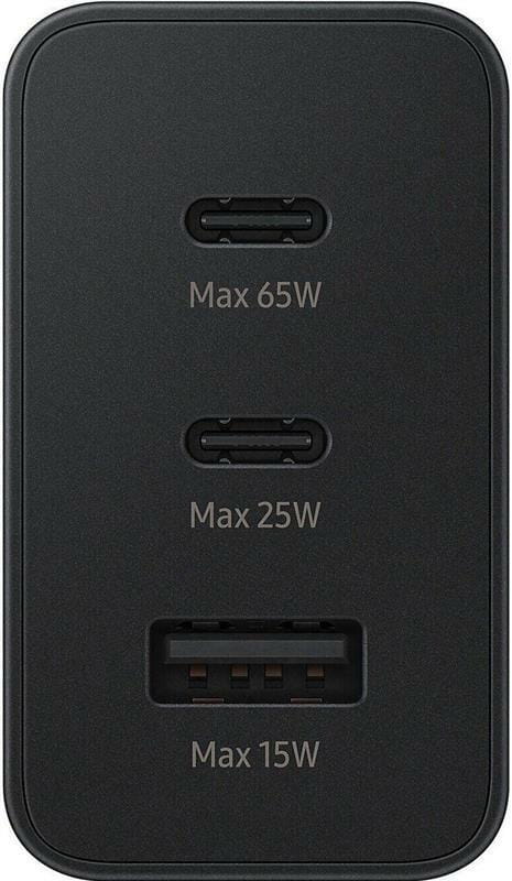 Мережевий зарядний пристрій Samsung Trio 65W Black (EP-T6530NBEGEU)