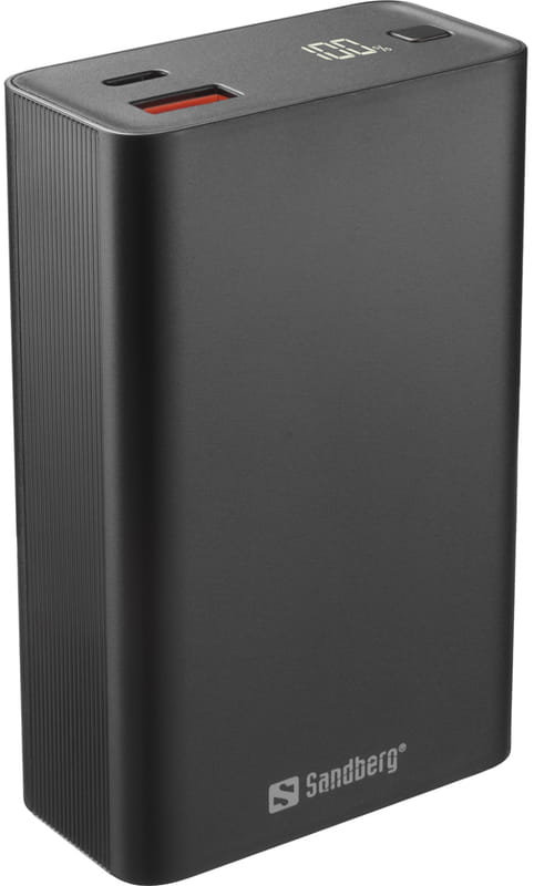 Универсальная мобильная батарея Sandberg Travel Powerbank 20000mAh PD 65W Black (420-95)