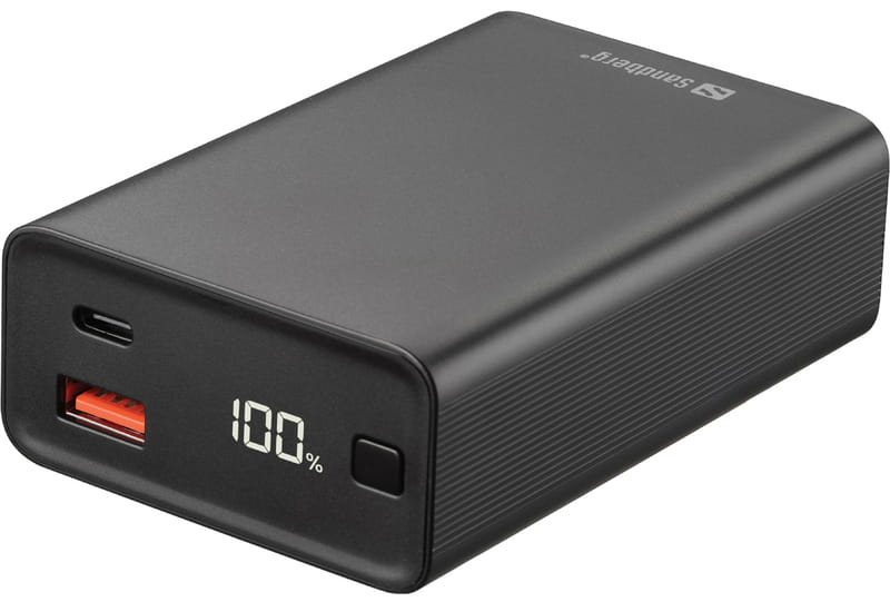 Универсальная мобильная батарея Sandberg Travel Powerbank 20000mAh PD 65W Black (420-95)