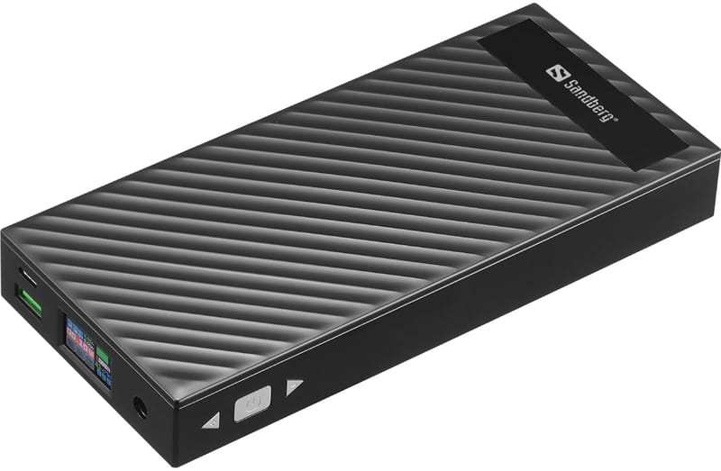 Универсальная мобильная батарея Sandberg AlwaysOn Powerbank 30000mAh DC+PD 120W Black (420-88)