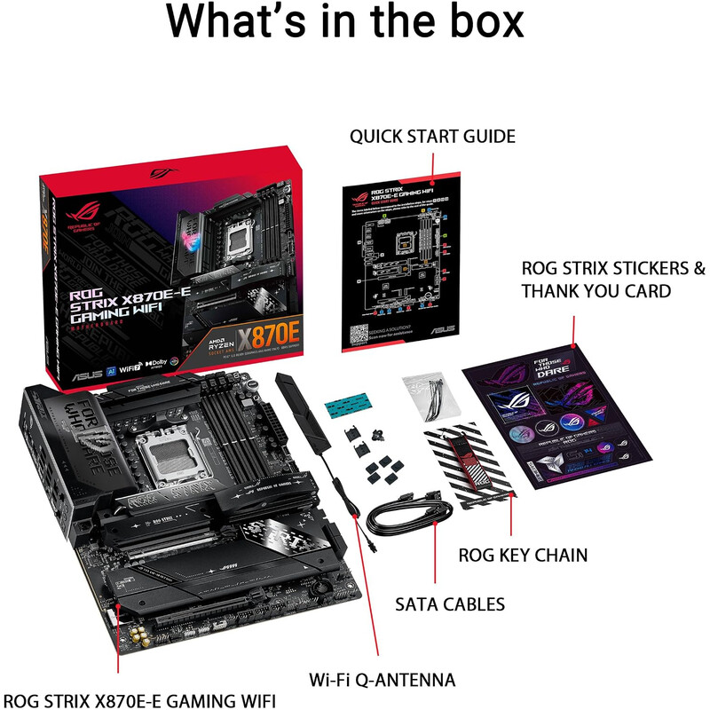 Материнська плата Asus ROG Strix X870E-E Gaming WiFi Socket AM5