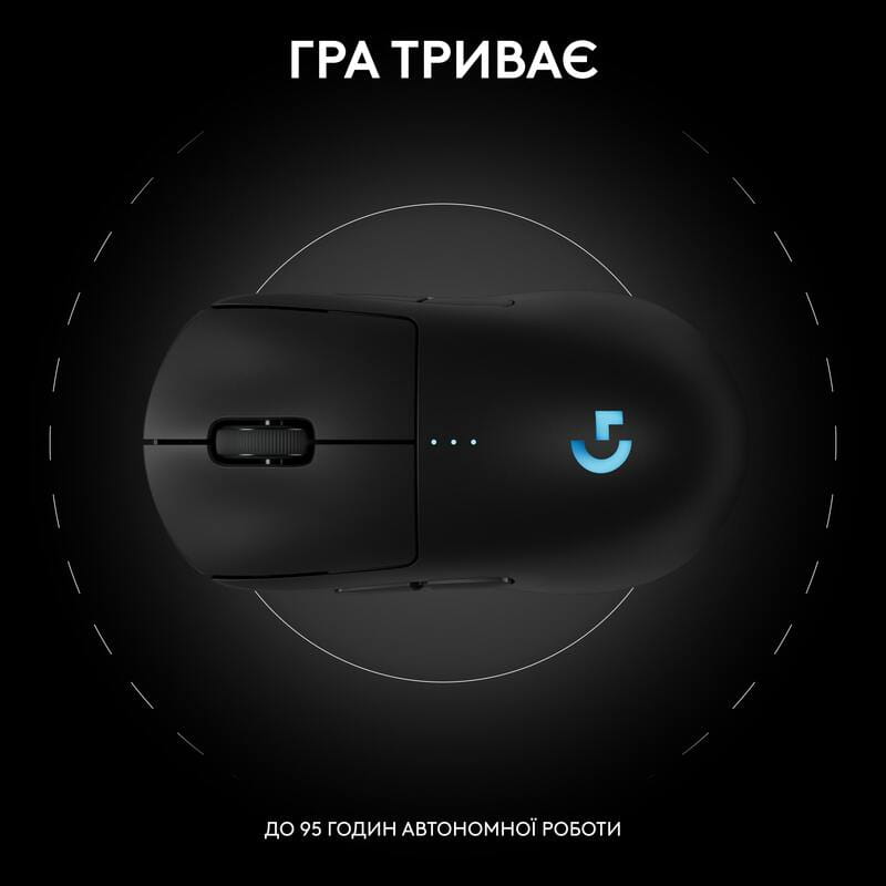 Мышь беспроводная Logitech G Pro 2 Lightspeed Black (910-007295)