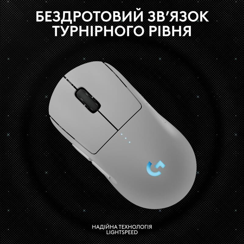 Мышь беспроводная Logitech G Pro 2 Lightspeed White (910-007302)