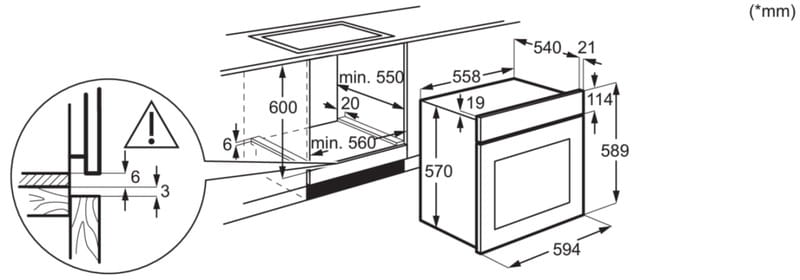 Духовой шкаф Electrolux EOD3F40BX