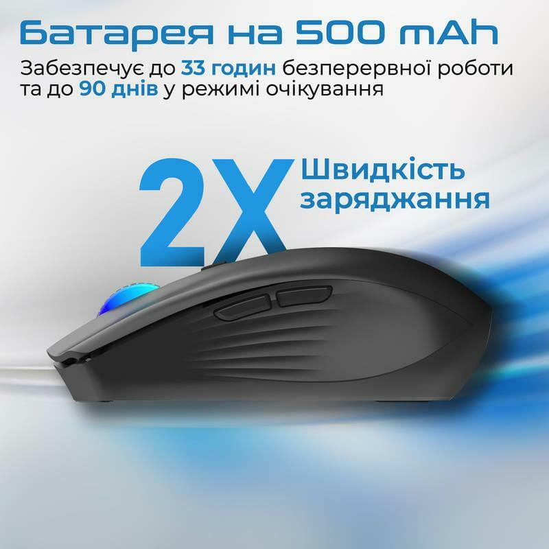 Миша бездротова Promate Kitt Black