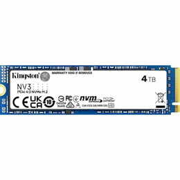 Накопичувач SSD 4TB M.2 NVMe Kingston NV3 M.2 2280 PCIe Gen4.0 x4 (SNV3S/4000G)