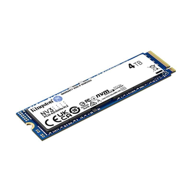 Накопитель SSD 4TB M.2 NVMe Kingston NV3 M.2 2280 PCIe Gen4.0 x4 (SNV3S/4000G)