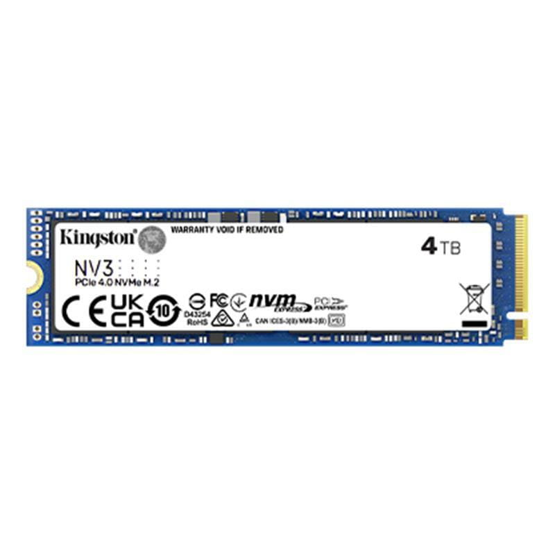 Накопитель SSD 4TB M.2 NVMe Kingston NV3 M.2 2280 PCIe Gen4.0 x4 (SNV3S/4000G)