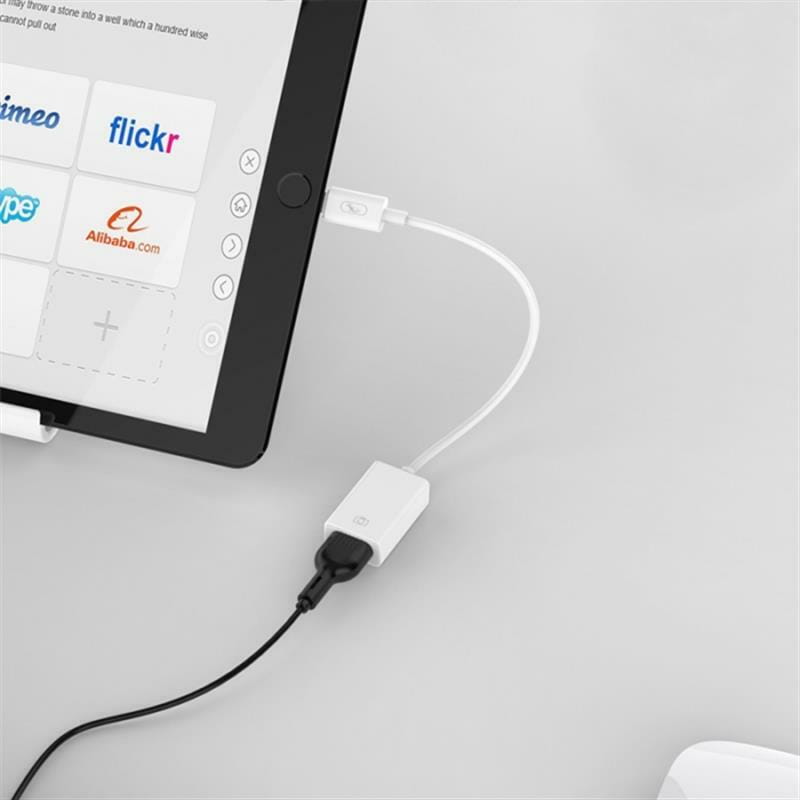 Переходник SkyDolphin OT02 OTG USB Type-C - USB (M/F), White (SDADPT-00018)