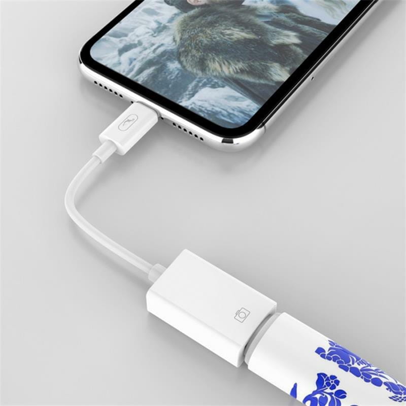 Переходник SkyDolphin OT02 OTG USB Type-C - USB (M/F), White (SDADPT-00018)