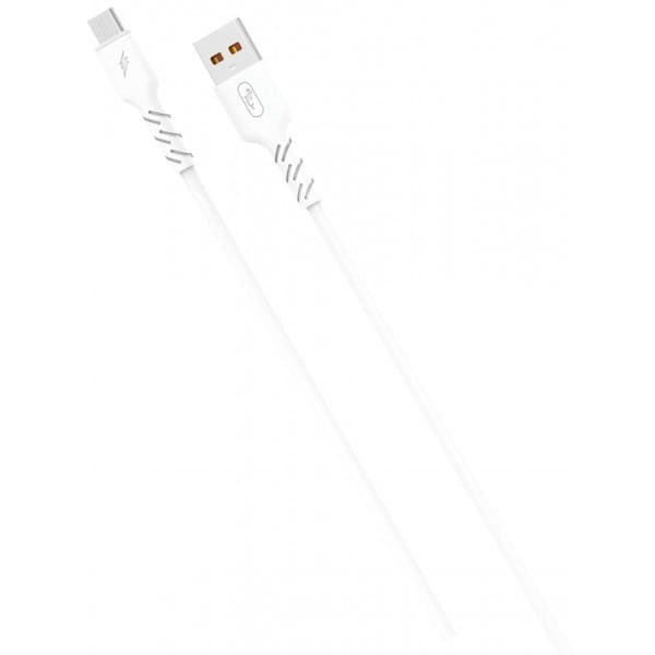 Кабель SkyDolphin S07V TPE High Elastic Line USB - micro USB (M/M), 1 м, White (SDUSB-000597)