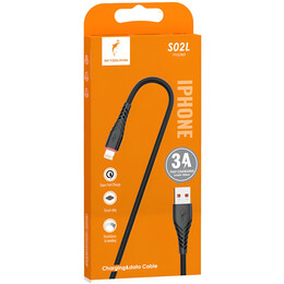 Кабель SkyDolphin S02L USB - Lightning (M/M), 1 м, Black (SDUSB-000587)