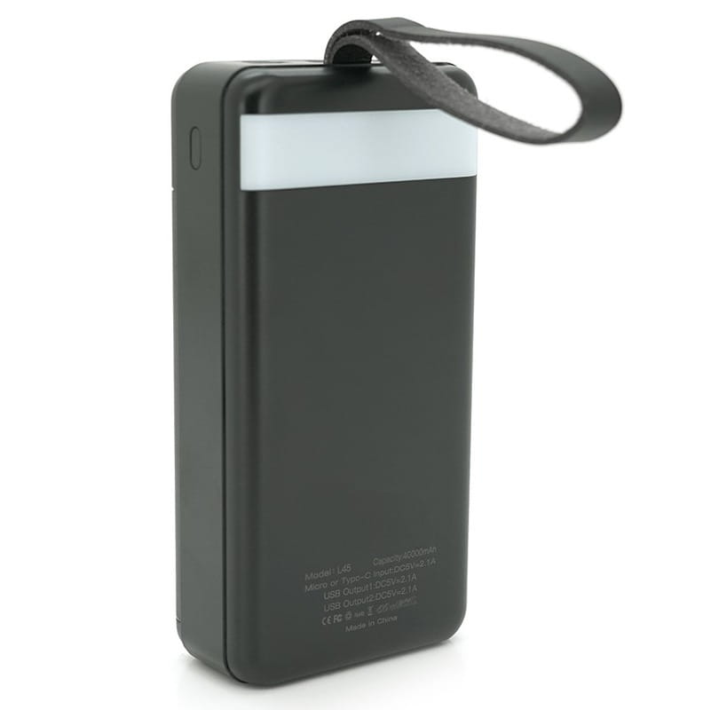 Универсальная мобильная батарея Lionpatton L45 40000mAh Black (LIONPATTON L45/38067)