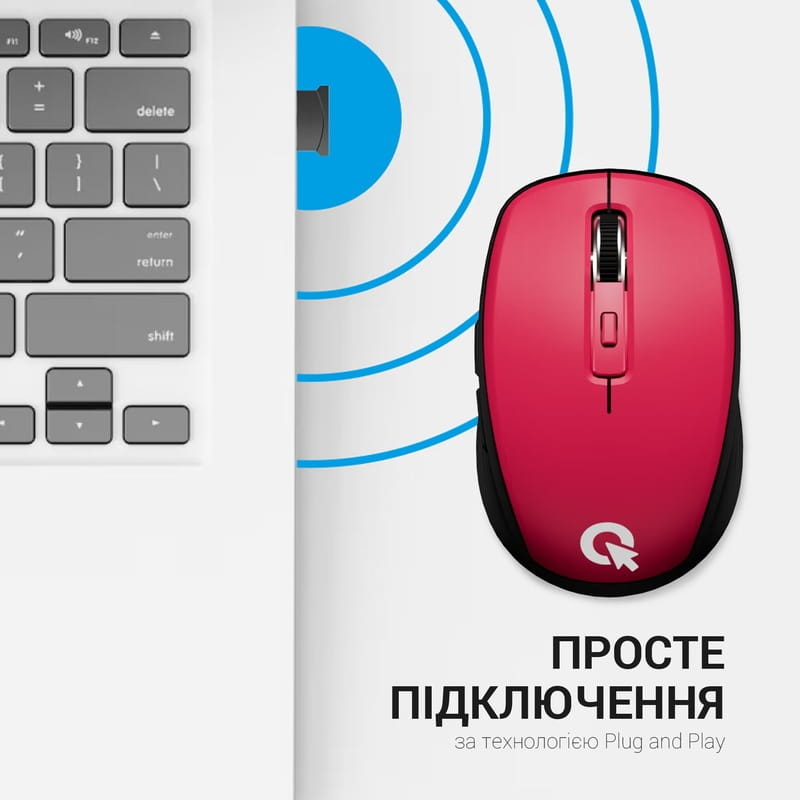 Мышь беспроводная OfficePro M267R Red