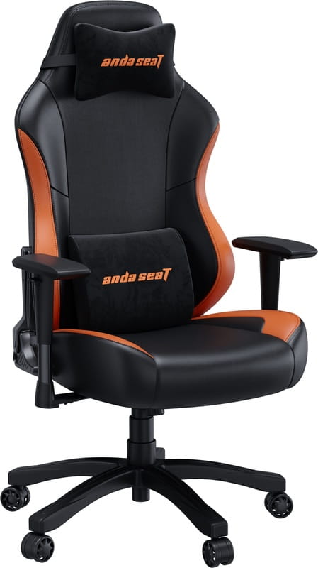 Крісло для геймерів Anda Seat Luna Size L PVC Black/Orange (AD18-48-BO-PV)