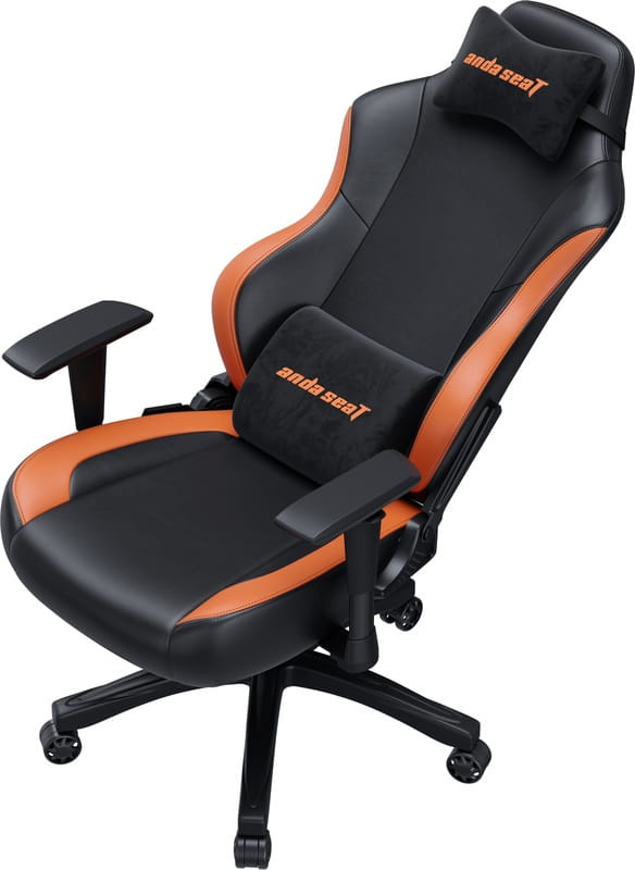 Крісло для геймерів Anda Seat Luna Size L PVC Black/Orange (AD18-48-BO-PV)
