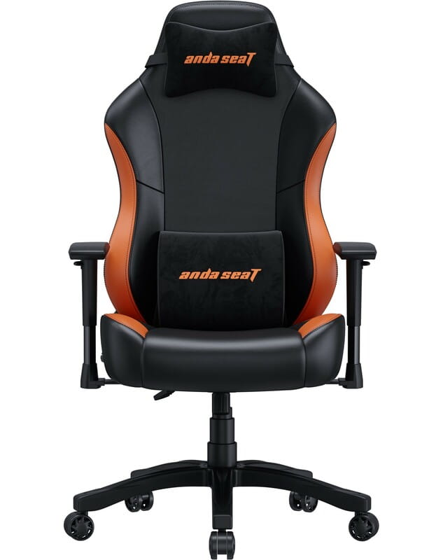 Крісло для геймерів Anda Seat Luna Size L PVC Black/Orange (AD18-48-BO-PV)
