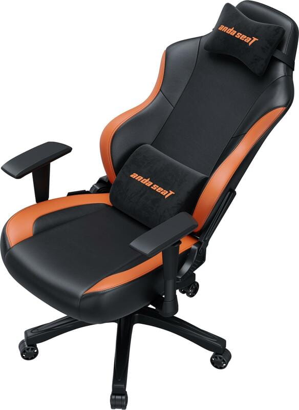 Крісло для геймерів Anda Seat Luna Size L PVC Black/Orange (AD18-48-BO-PV)