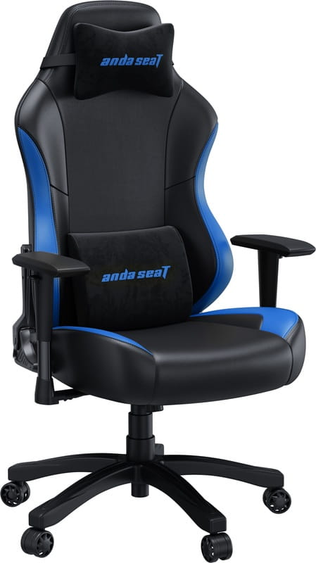 Кресло для геймеров Anda Seat Luna Size L PVC Black/Blue (AD18-48-BS-PV)